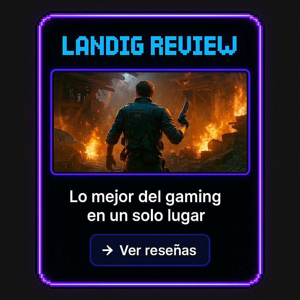 Captura de pantalla de la pagina Landing-Review Videogames